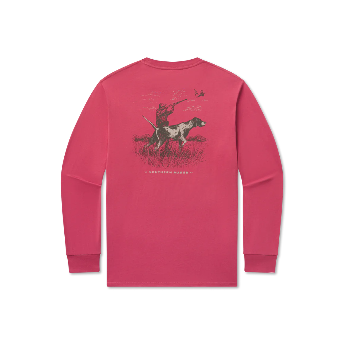 Pointer Uplander Tee in Rhubarb by Southern Marsh