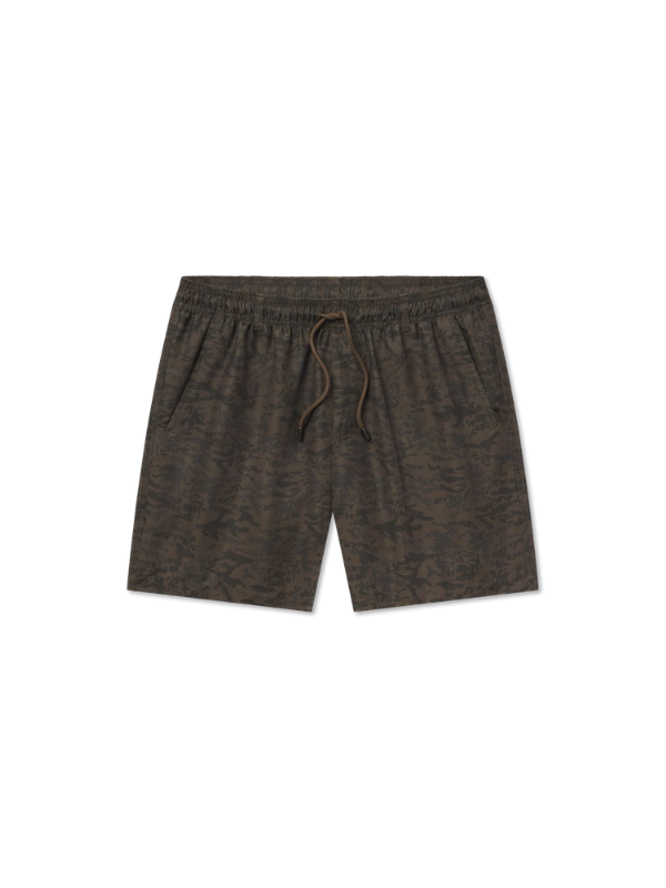 brown camo swim trunks