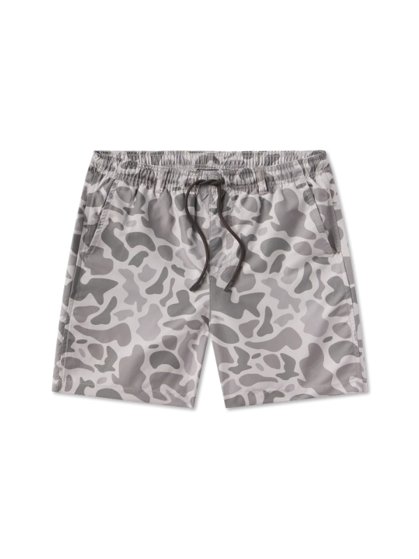 Light gray camouflage camo shorts men's swim trunks by southern marsh 