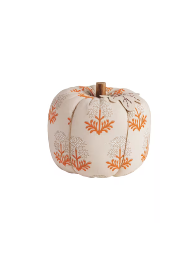 cotton stuffed printed pumpkin