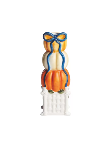 Large Pumpkin Topiary Taper Holder