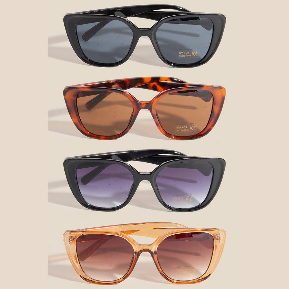 Large Round Square Sunglasses — Pecan Row