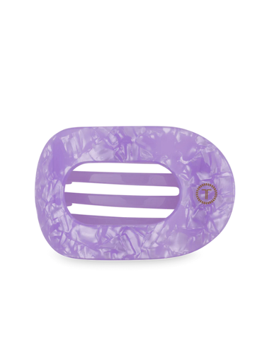 Purple marbled teletie hair clip