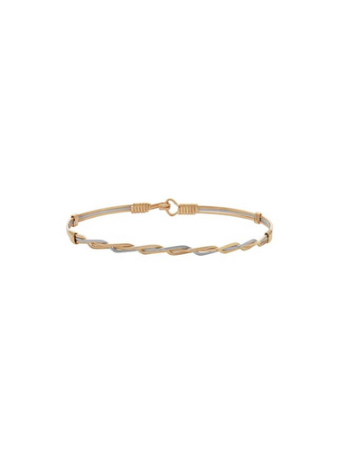 Gold and silver wire Let's Celebrate bracelet by Ronaldo 