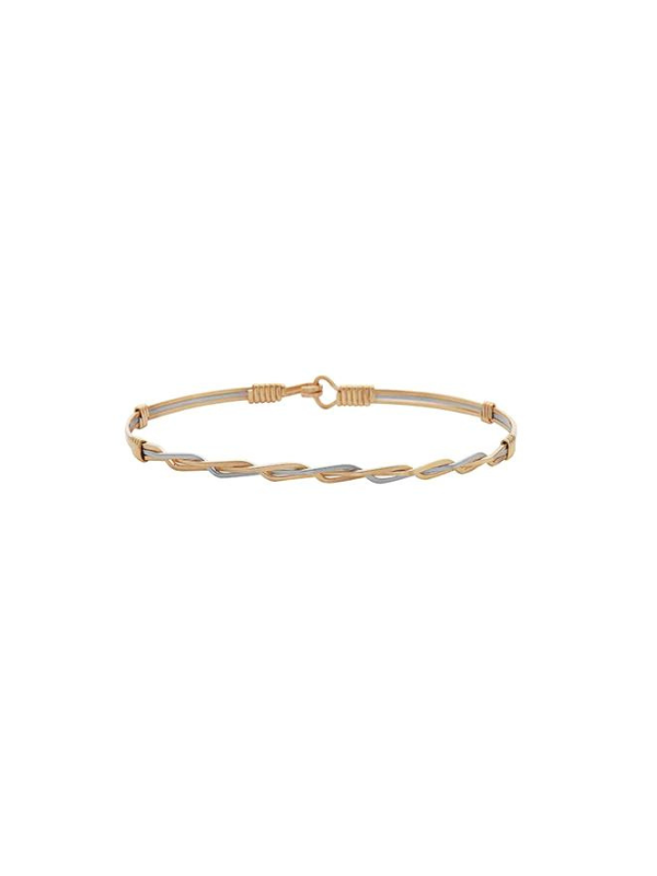 Gold and silver wire Let's Celebrate bracelet by Ronaldo 