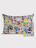 Lisa Frank inspired satin pillow case with zipper