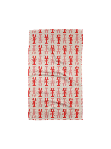 Lobster Stripe Tea Towel