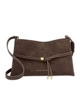 large Lori Suedette Tote Bag in Bitter Chocolate By Katie Loxton