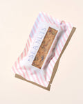 White Chocolate Cranberry Coconut Cashew Granola Bar pink wrapper