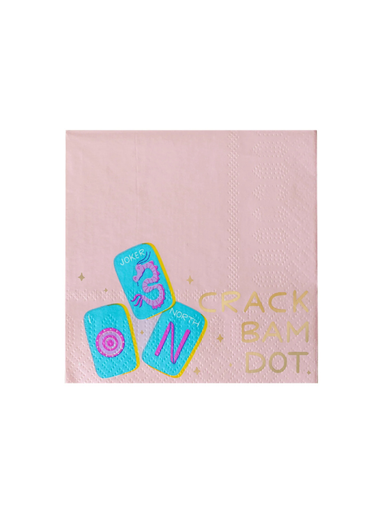 Mahjong Crack Bam Dot Cocktail Napkins By Jollity & co. set of 20