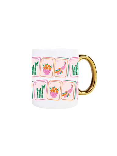 coffee mug mahjong print
