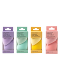Makeup and skincare beauty blender sponge - purple, turquoise, yellow, pink