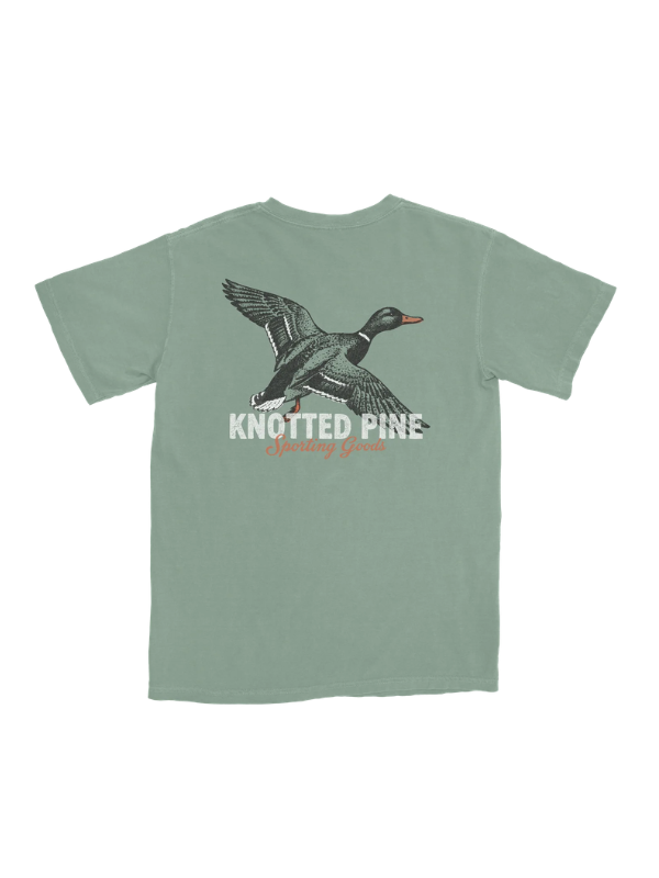 Matchbook Mallard duck Tee in Bay by Knotted Pine 
