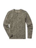Tree Bark camo Long sleeve 3 button top for men 