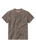 Old school camo short sleeve 2 button top for men 