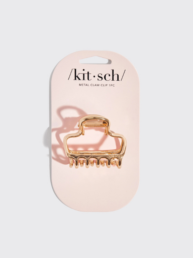 Gold metal open claw clip by kitsch 
