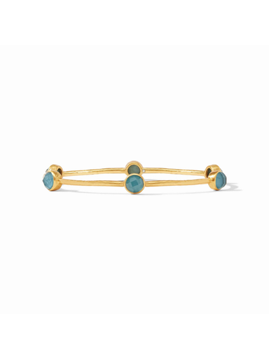 Milano Luxe Bangle in Gold Iridescent Montana Blue