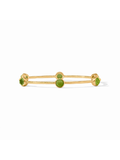 Milano Luxe Bangle in Gold Iridescent Palmetto Green