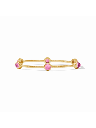 Milano Luxe Bangle in Gold Iridescent Tourmaline Pink