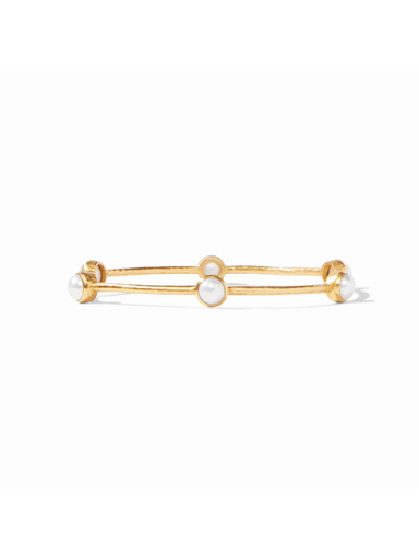 Milano Luxe Bangle in Gold Pearl