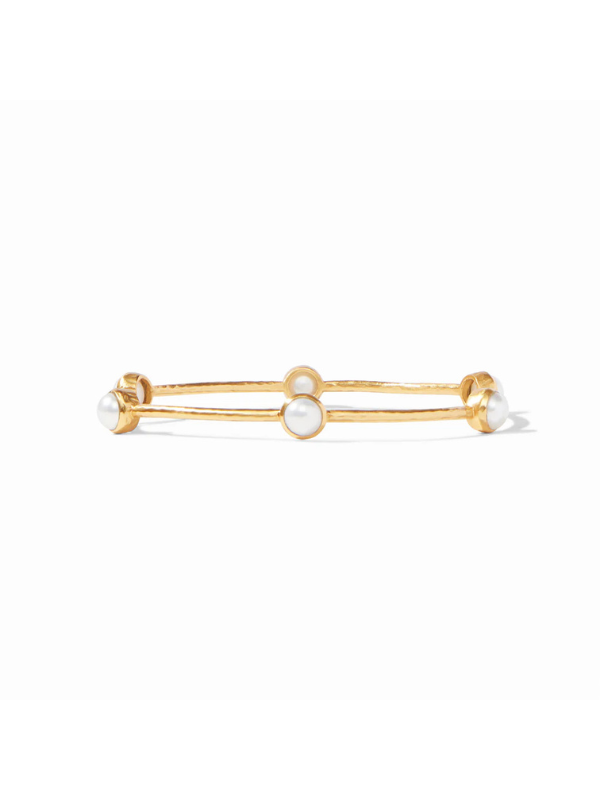 Milano Luxe Bangle in Gold Pearl