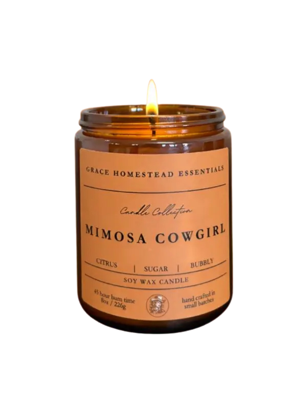 Mimosa Cowgirl Soy Candle- 8oz