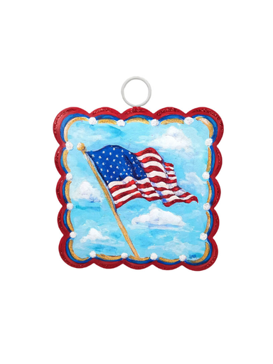 Interchangeable Mini Art Hamilton Scallop Waving Flag