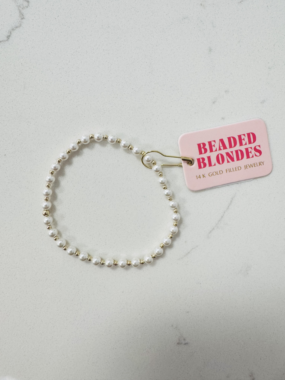 pearl and gold bracelet 