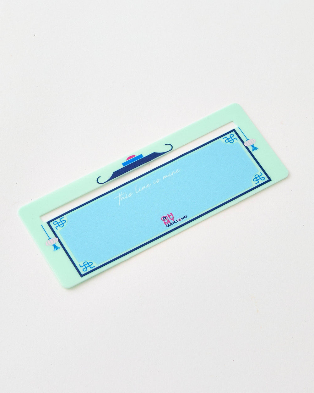 Mint blue line finder for mahjong game 