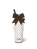 brown polka dot 30oz tumbler