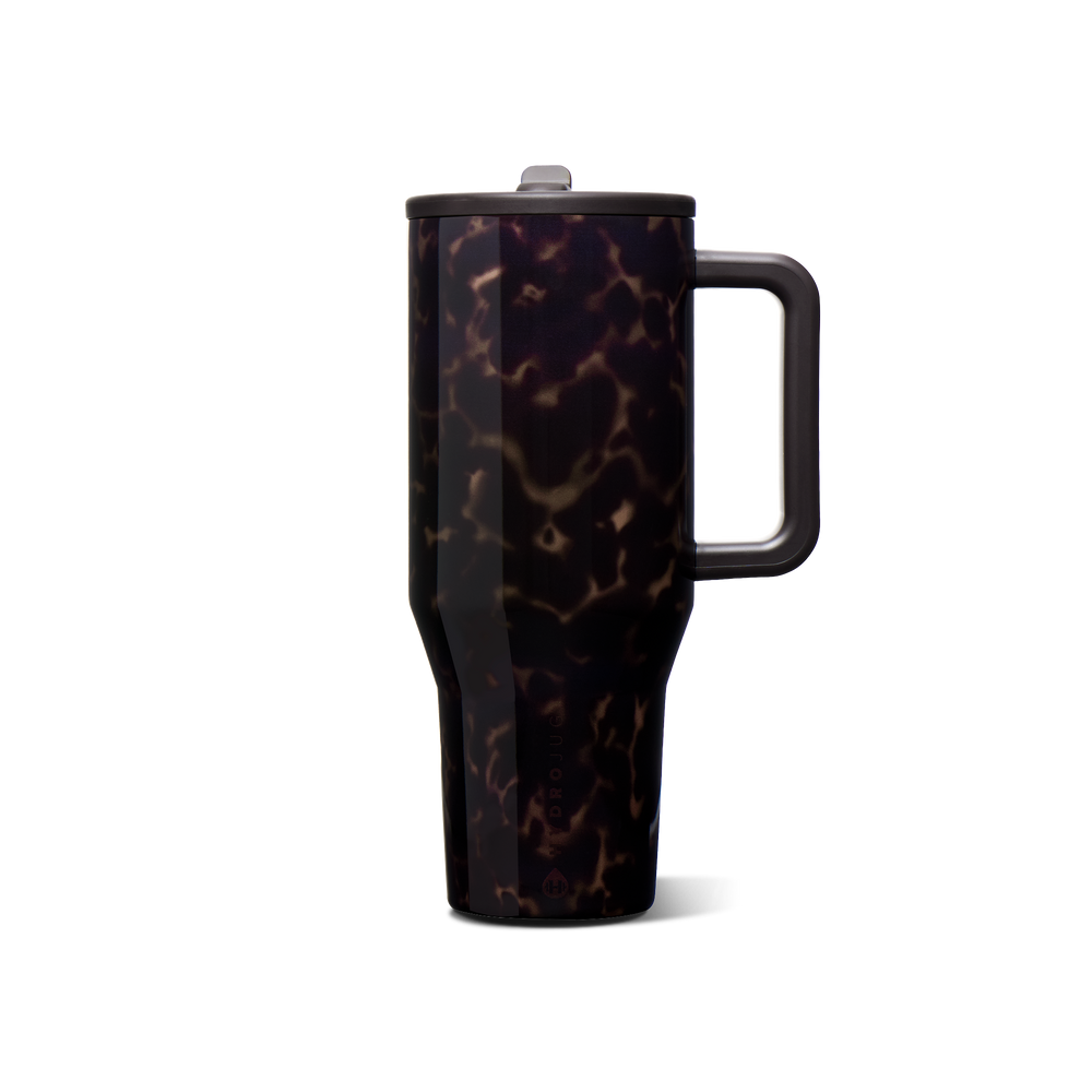 40oz Stainless steel tortoise cup with a handle