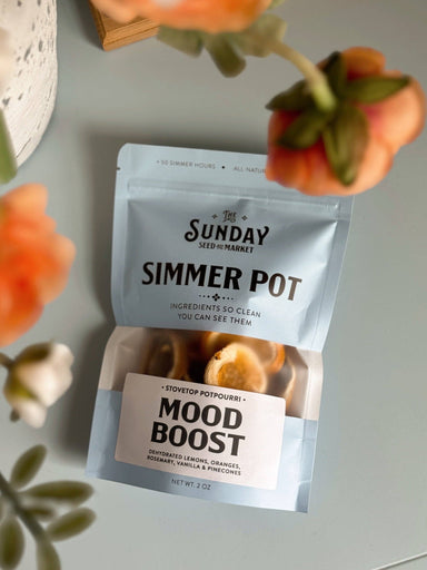 Mood Boost Simmer Pot -Lemon Orange Rosemary Vanilla the sunday market