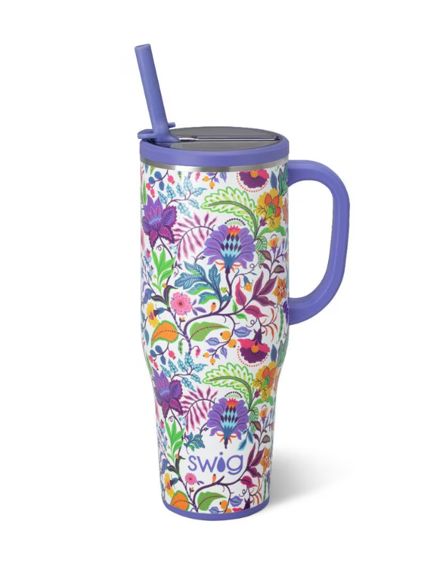 Mystique 40oz Leakproof Mega Mug By Swig Life patterned travel cup