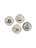 set of 4 nativity dessert plates 