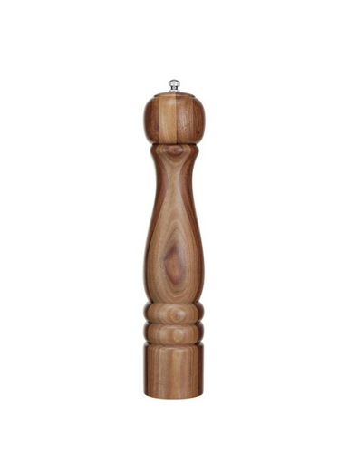 Natural Acacia Wood Salt or Pepper Mill dark 