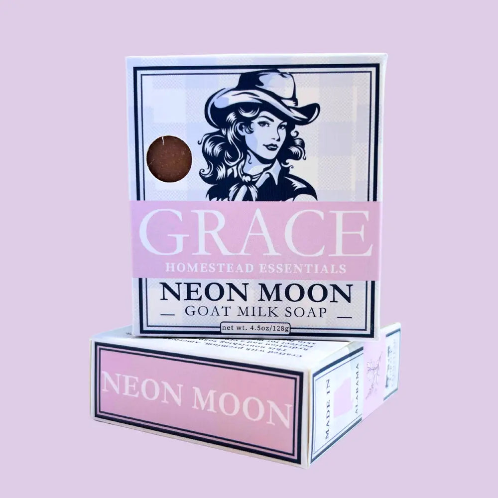 Neon Moon goat milk soap by Grace Homestead Essentials