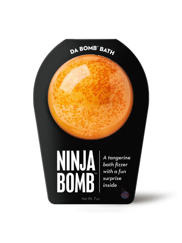 Orange ninja bath fizzer with surprise inside
