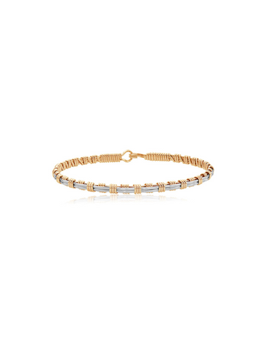 Gold and silver now and forever bracelet by Ronaldo, handcrafted with an elegant and timeless style.