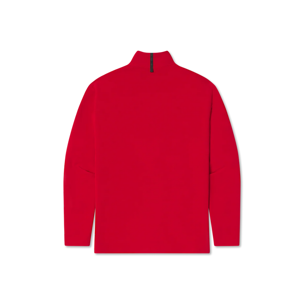 Canton Performance Quarterzip in Red/Black By Southern Marsh