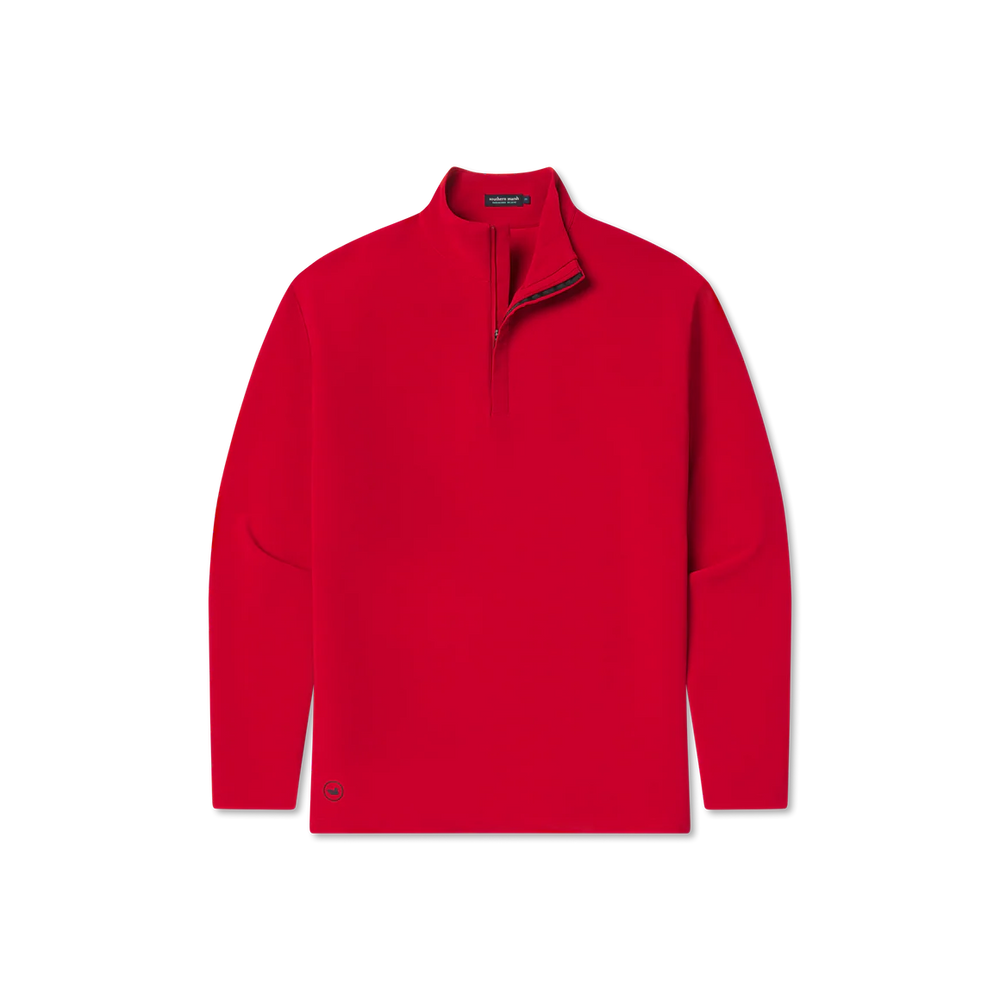 Canton Performance Quarterzip in Red/Black By Southern Marsh