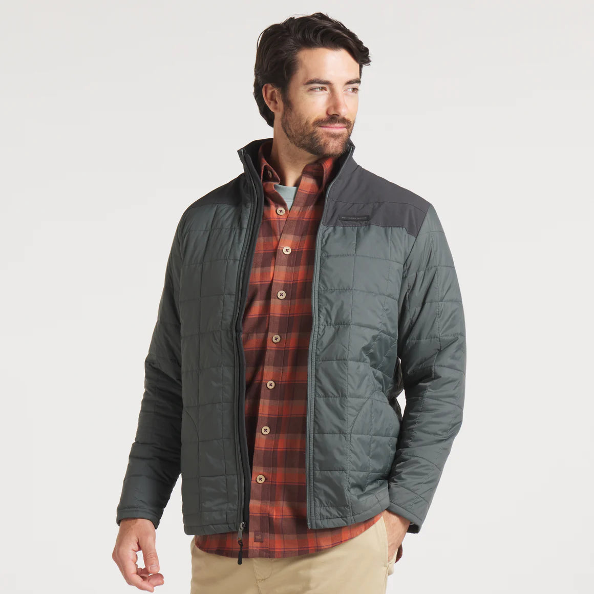 Falcon Hill Quilted Jacket in Burnt Sage by Southern Marsh