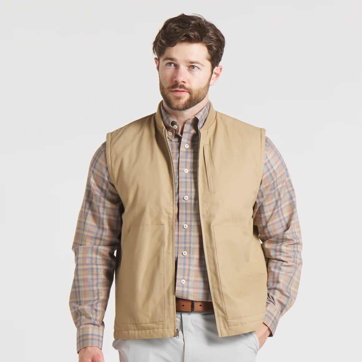 Meadow Bend Rugged Vest in Field Khaki by Southern Marsh