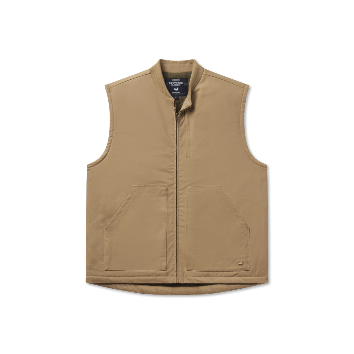 Meadow Bend Rugged Vest in Field Khaki by Southern Marsh