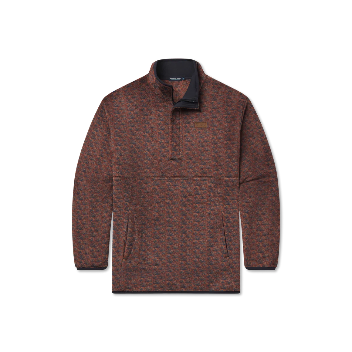 Jalisco Retro Fleece in Burnt Red by Southern Marsh