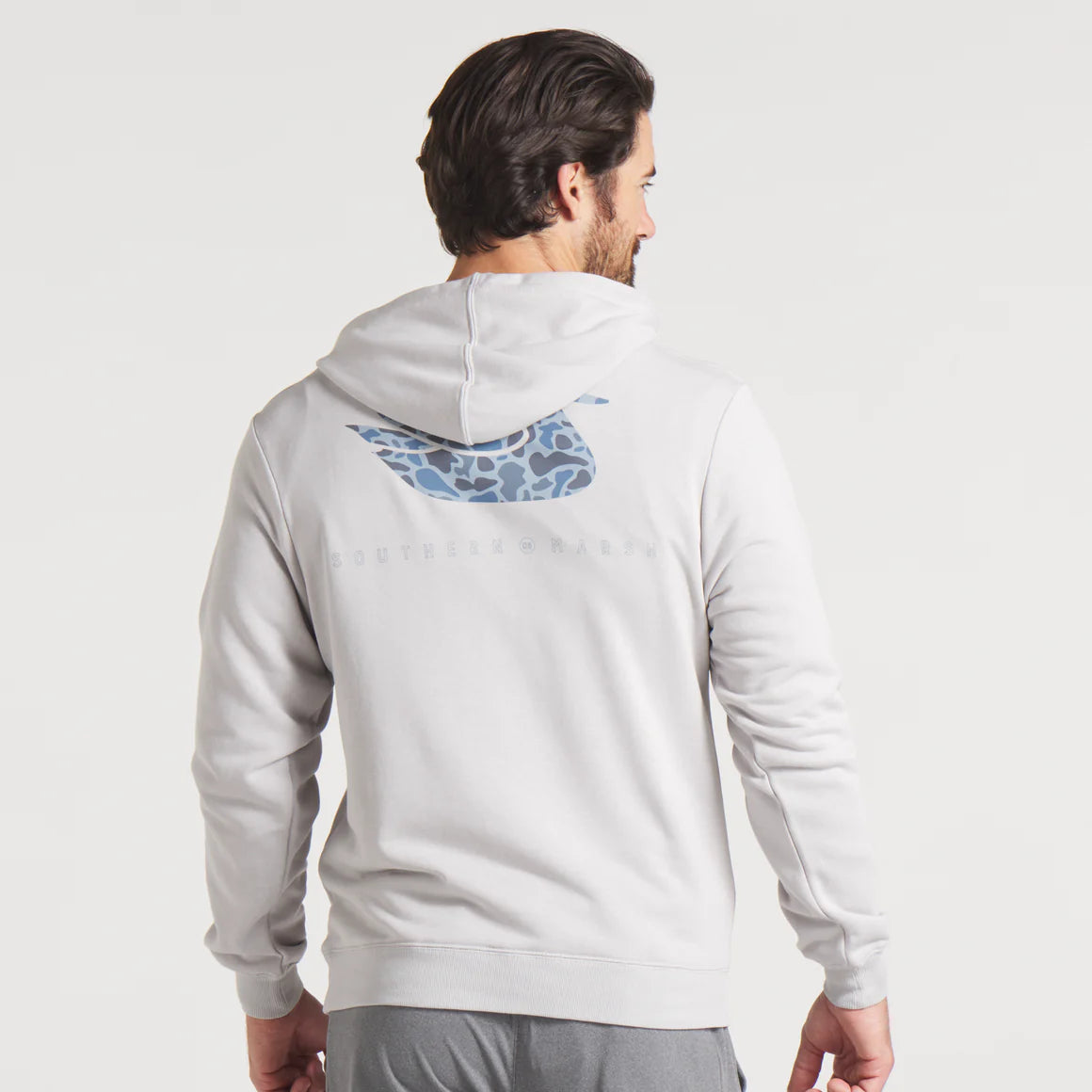 Duck Originals Surfside Hoodie in Light Gray by Southern Marsh