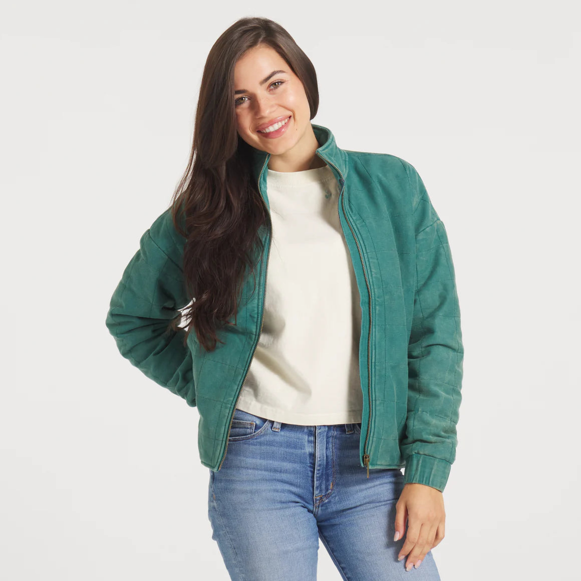 Van Horn Vintage Jacket in Washed Dark Green by Southern Marsh