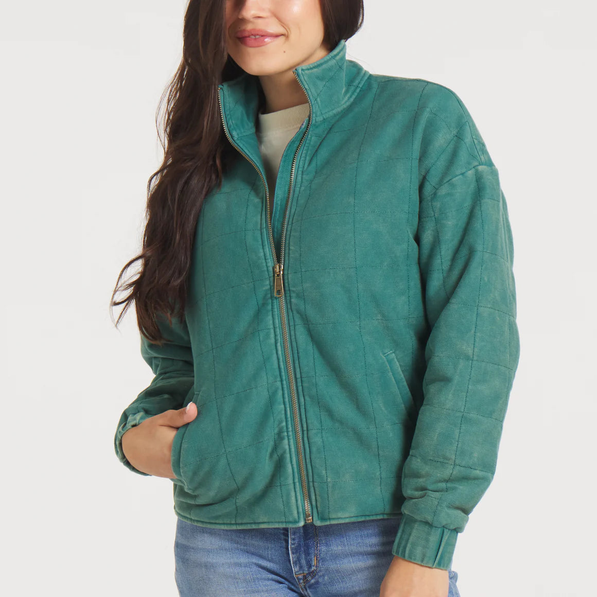 Van Horn Vintage Jacket in Washed Dark Green by Southern Marsh