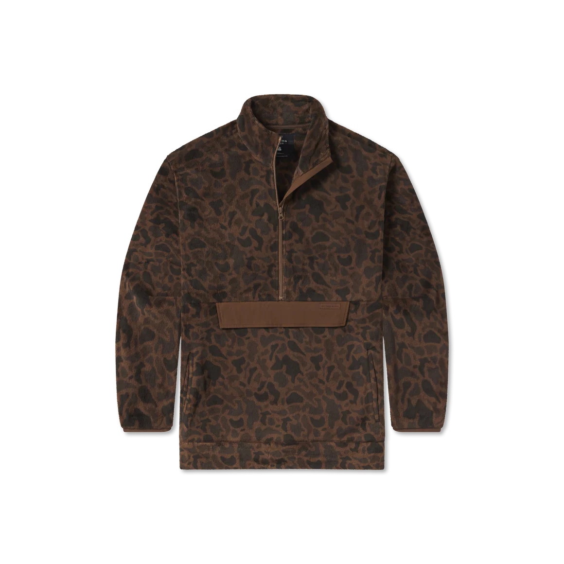 Wadsworth Fleece in Retro Camo- Stone Brown By Southern Marsh