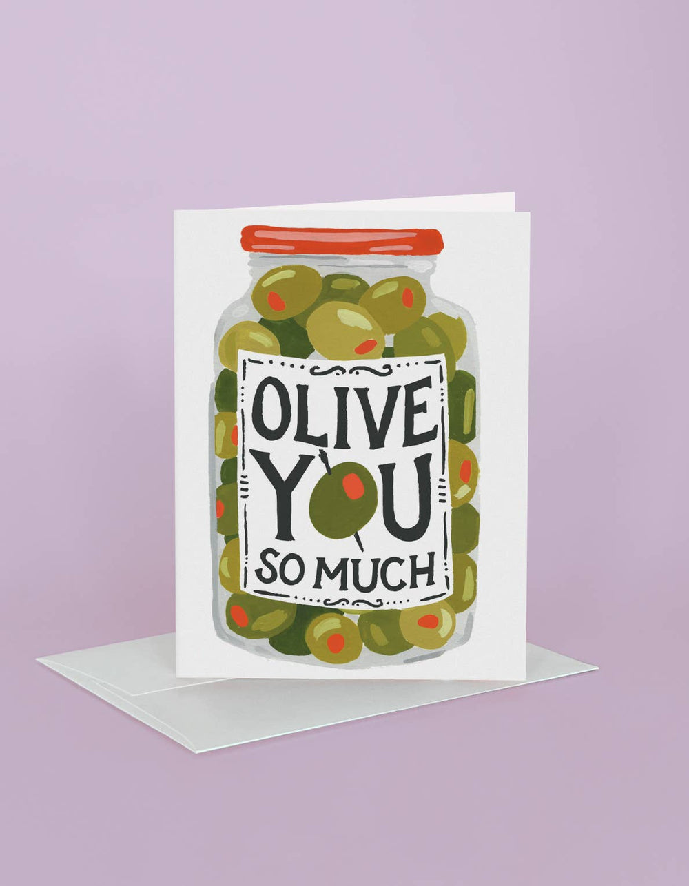 olive greeting card
