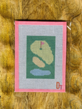 golf course On The Green Needlepoint Canvas